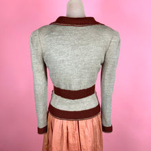 Load image into Gallery viewer, 1930s Colorblock Knit Sportswear Jacket w/ Trompe L&#39;oeil Details
