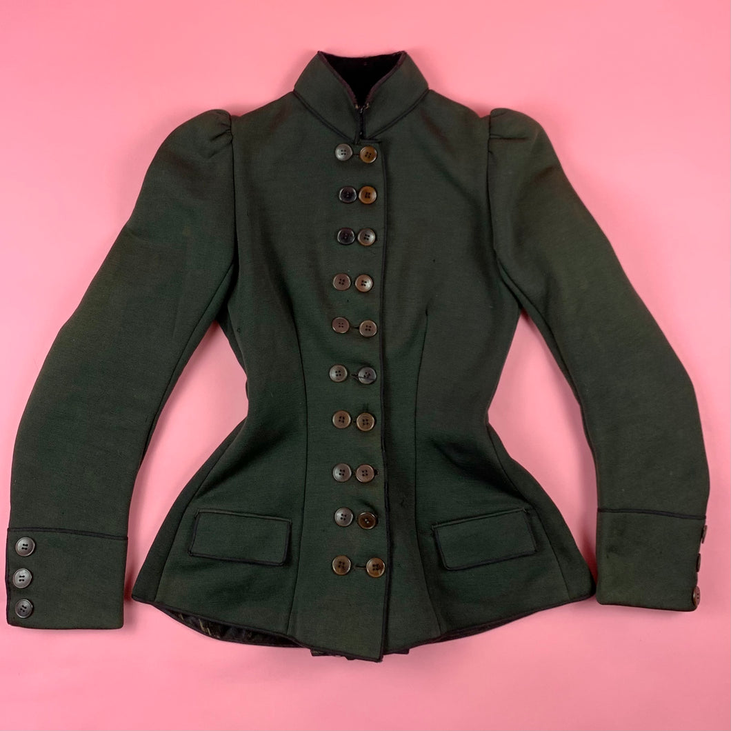 Victorian (c. 1890) Jersey Fleece Knit Sportswear Jacket