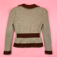 Load image into Gallery viewer, 1930s Colorblock Knit Sportswear Jacket w/ Trompe L&#39;oeil Details
