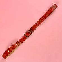 Load image into Gallery viewer, 1950s Cone Studded Red Leather Belt
