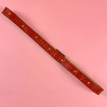 Load image into Gallery viewer, 1950s Cone Studded Red Leather Belt
