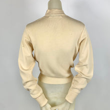 Load image into Gallery viewer, 1940s Wool Sweater w/ Embroidered Skiing People
