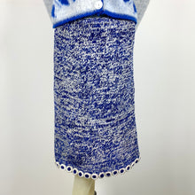 Load image into Gallery viewer, 1960s Chenille and Metallic Lurex Knit Skirt w/ Ring Trim
