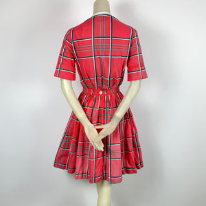 1950s Woven Plaid 2 pc Set