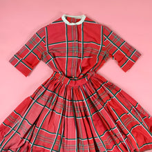 Load image into Gallery viewer, 1950s Woven Plaid 2 pc Set
