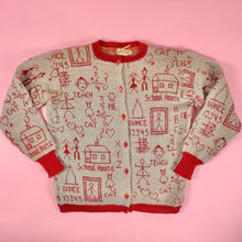 Load image into Gallery viewer, 1940s Jantzen &quot;School Daze&quot; Cardigan Sweater
