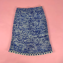 Load image into Gallery viewer, 1960s Chenille and Metallic Lurex Knit Skirt w/ Ring Trim
