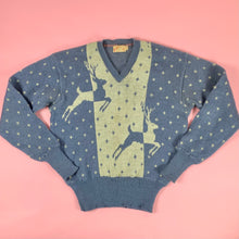 Load image into Gallery viewer, 1940s Jantzen Wool Reindeer/Snow Sweater
