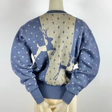 Load image into Gallery viewer, 1940s Jantzen Wool Reindeer/Snow Sweater
