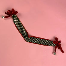 Load image into Gallery viewer, 1930s Department Store Christmas Display Rhinestone &amp; Velvet Choker
