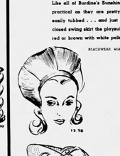 Load image into Gallery viewer, 1940s Seashell Novelty Print Tall Beret Hat w/ Original Ad
