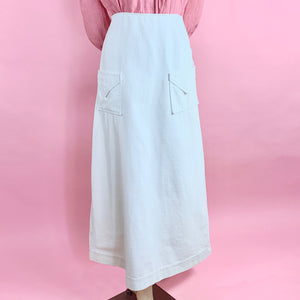 Mid 1910s Plush Corduroy Sportswear Skirt