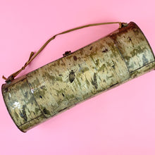 Load image into Gallery viewer, Antique Victorian Birch Log Vasculum W/ Beetles &amp; Flies
