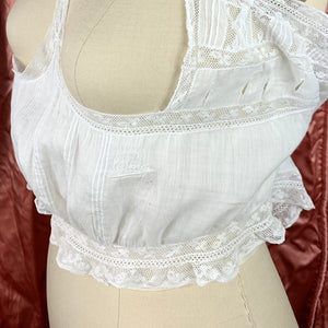 Edwardian Nursing Corset Cover w/ Cutouts